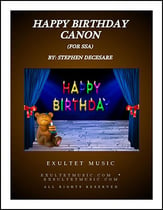 Happy Birthday Canon (for SSA) SSA choral sheet music cover